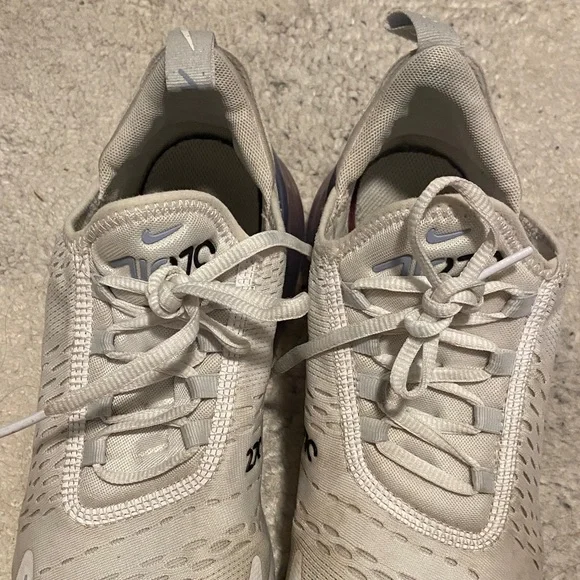 NOT FOR SALE Nike Air Max 270 Cream and Purple Women’s Sneakers - Picture 6 of 12